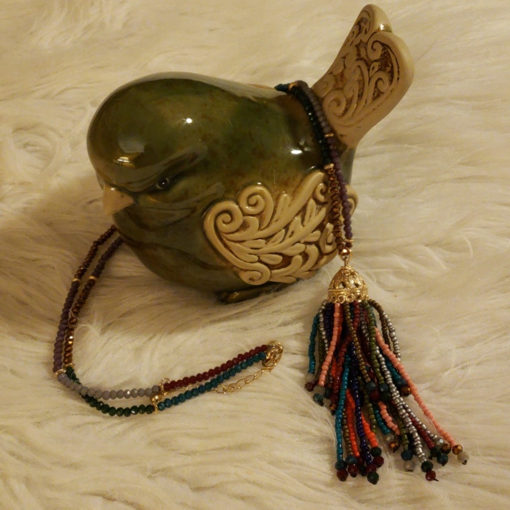Beaded Tassel necklace